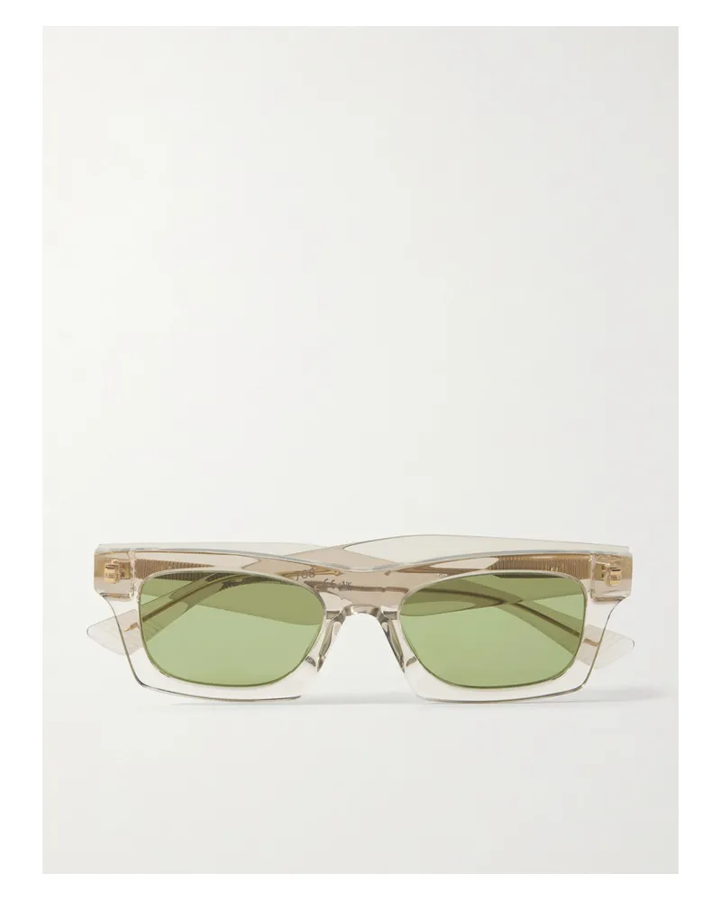 Bottega Veneta Ribbon Square-frame Acetate Sunglasses - Neutrals Neutrals