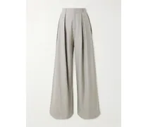 Greer Bundfaltenhose Mit Weitem Bein Aus Wolle - Grau