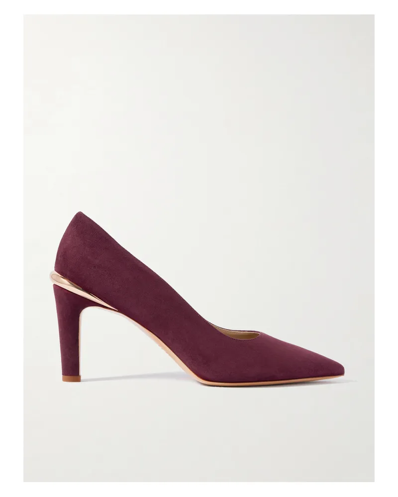 Gabriela Hearst Edwina Pumps Aus Veloursleder - Burgunder Burgunder