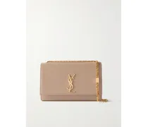 Kate Medium Embossed-leather Shoulder Bag - Neutrals