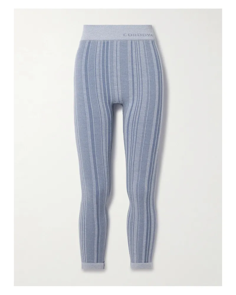 CORDOVA Sol Leggings Aus Stretch-jersey Mit Streifen - Blau Blau