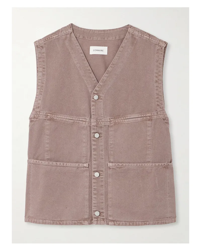 Christophe Lemaire Weste Aus Denim - Pink Pink