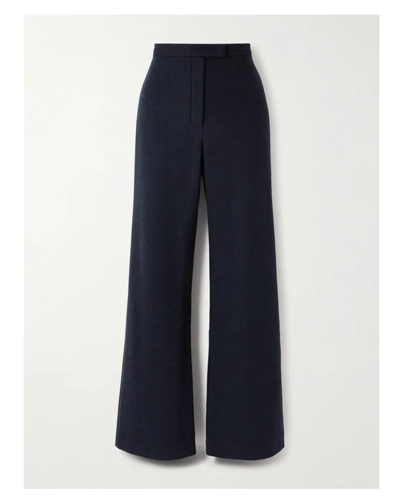 Loro Piana Robin Hose Mit Weitem Bein Aus Einer Kaschmirmischung - Blau Blau