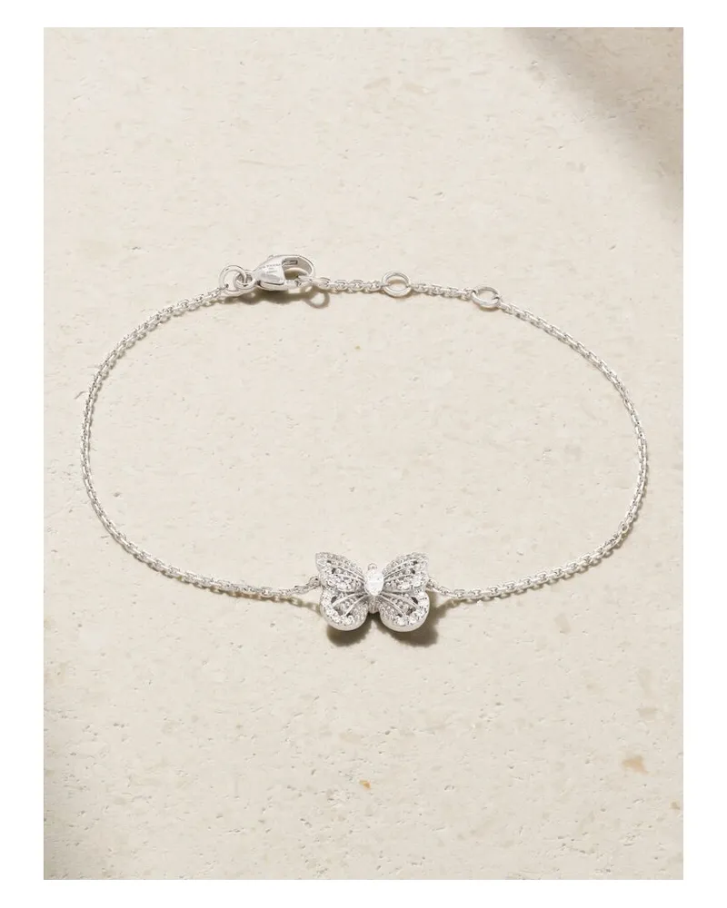 De Beers Portraits Of Nature Butterfly Armband Aus 18 Karat Weißgold Mit Diamanten Gold