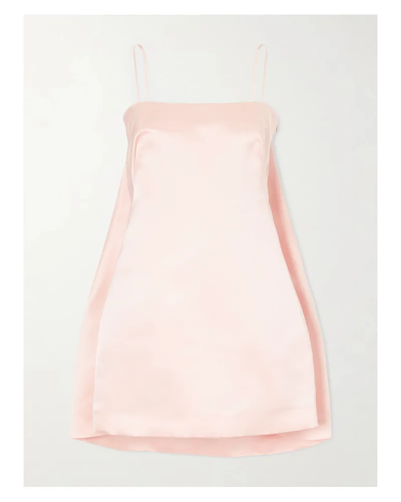 Givenchy Cape-effect Silk-satin Mini Dress - Pink Pink