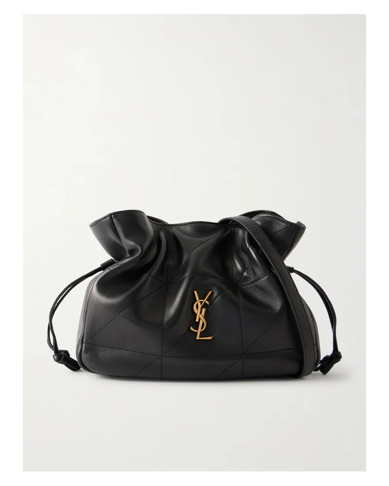 Saint Laurent Jamie Quilted Leather Shoulder Bag - Black Black