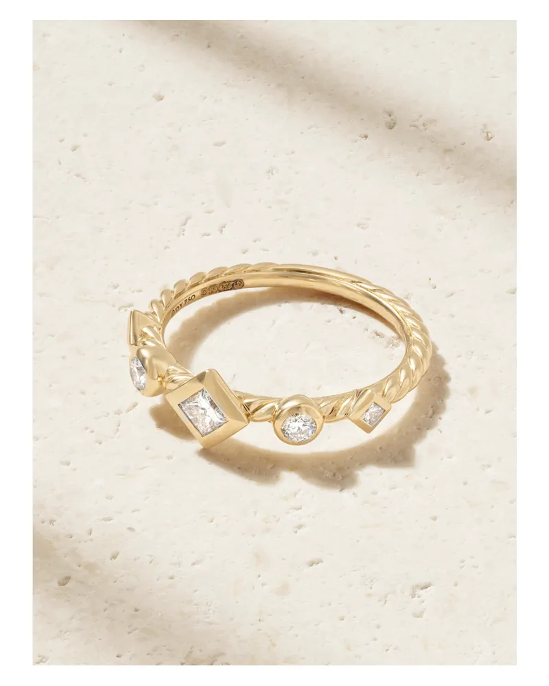 David Yurman Petite Modern Renaissance Ring Aus 18 Karat Gold Mit Diamanten Gold