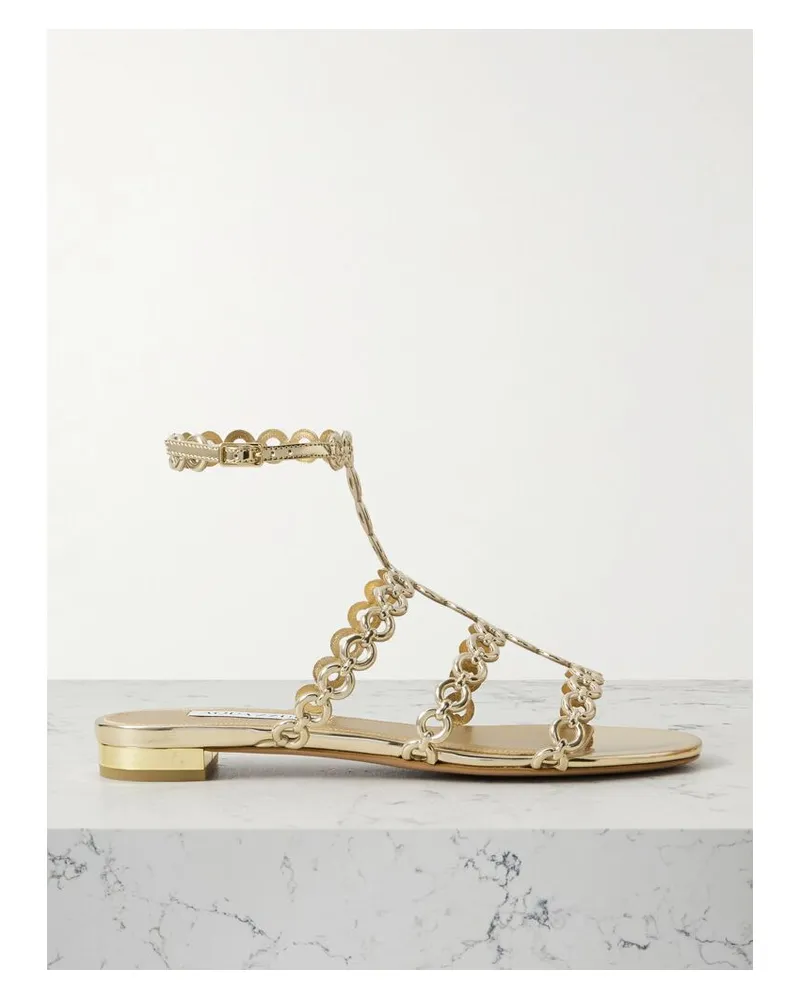 Aquazzura Infinity Metallic-sandalen - Gold Gold