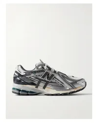 New Balance 1906 Sneakers aus Kunstleder und Mesh Silber