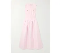 Midikleid Aus Taft - Pink