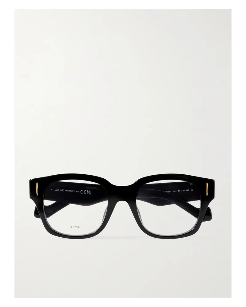 Loewe Anagram Square-frame Acetate Optical Glasses - Black Black