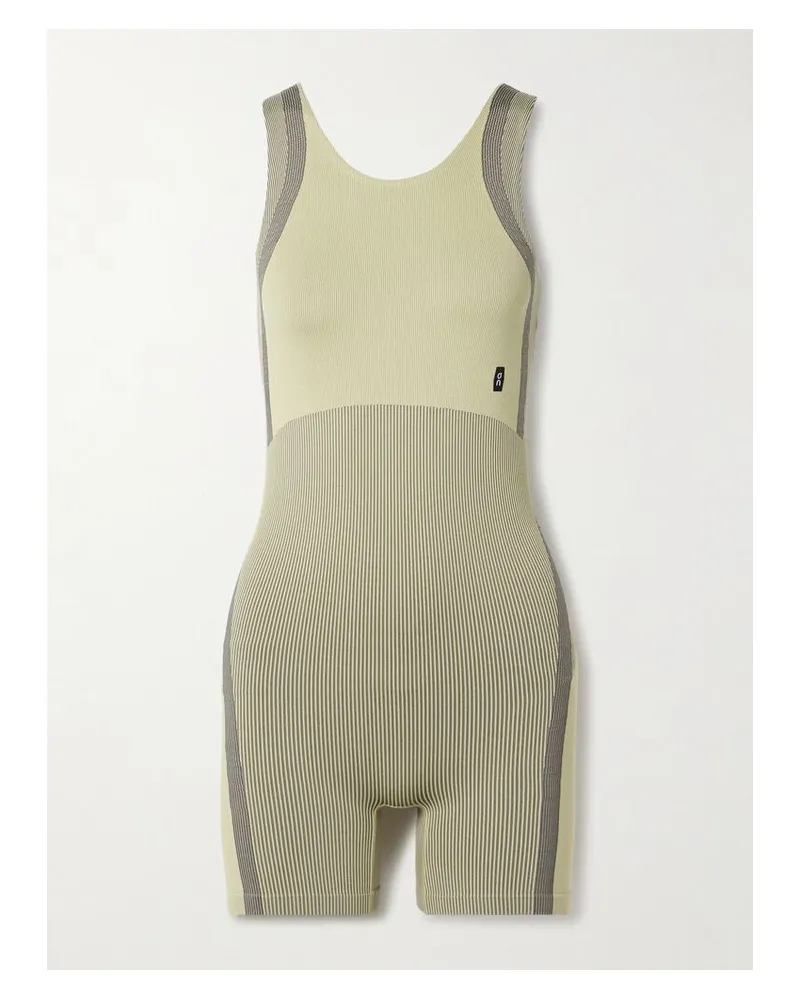 ON Studio Playsuit Aus Recyceltem Geripptem Stretch-material - Grün Grün