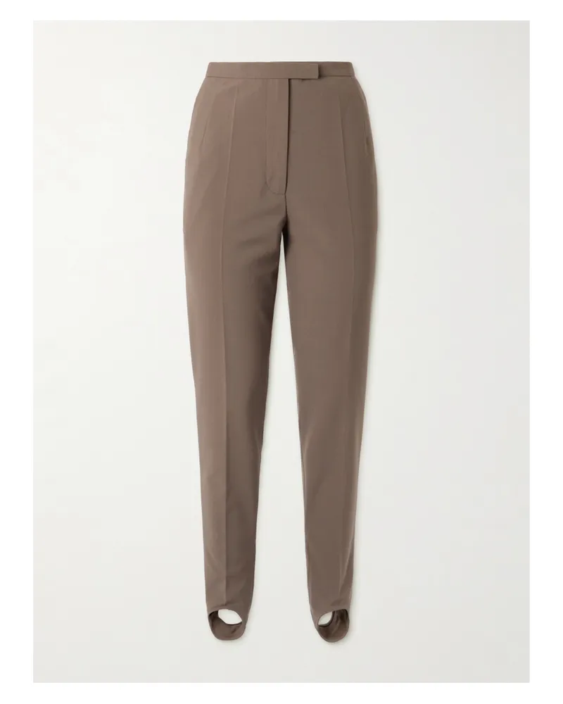 Dries van Noten Eng Geschnittene Hose Aus Crêpe - Braun Braun