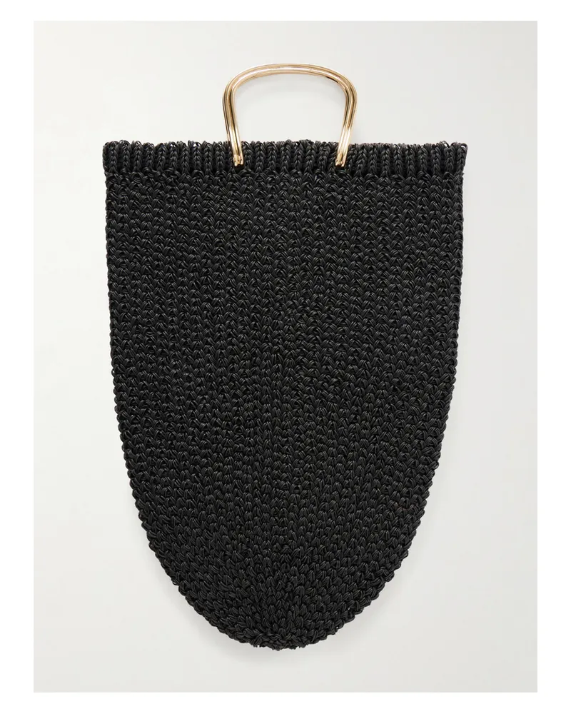 Tory Burch Woven Tote Bag - Black Black