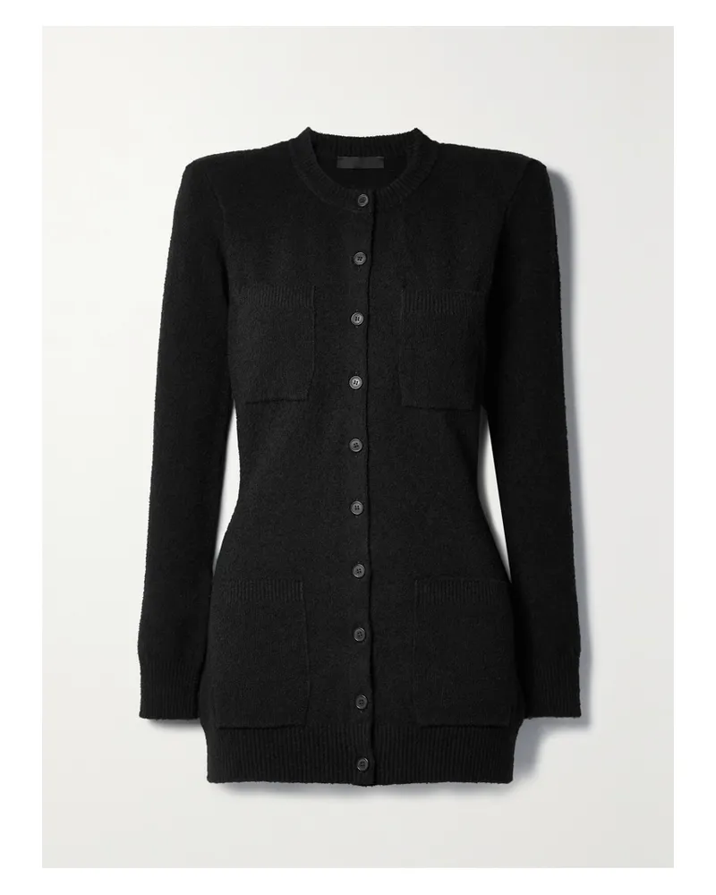 WARDROBE.NYC Cardigan Aus Einer Gebürsteten Baumwollmischung - Schwarz Schwarz