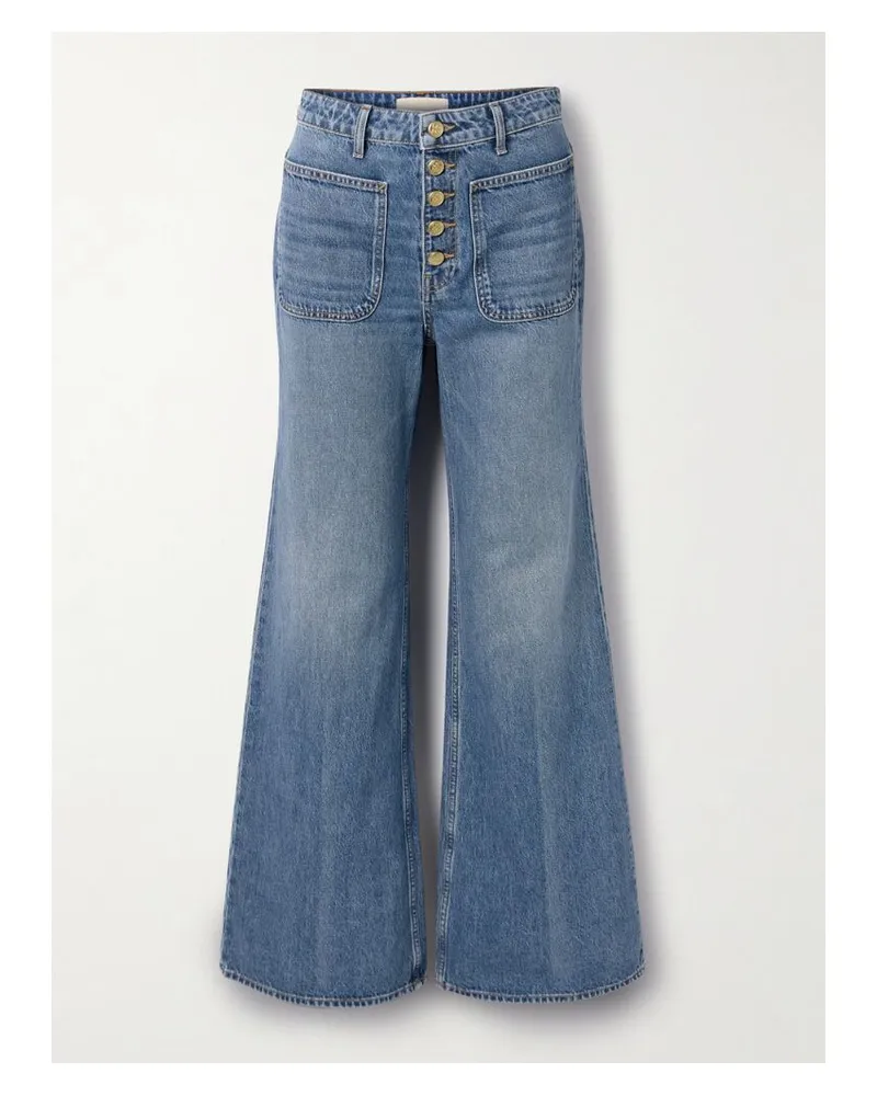 Ulla Johnson The Gwynne Hoch Sitzende Schlagjeans - Blau Blau