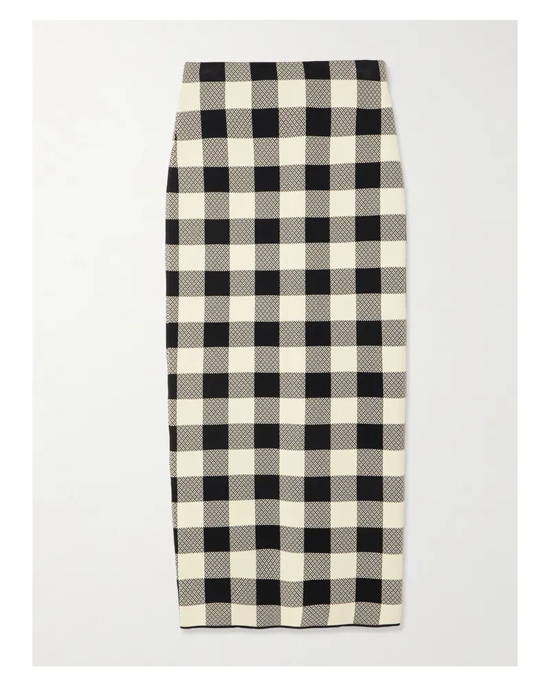 Posse Pippa Maxirock Aus Jacquard-strick Mit Karomuster - Mehrfarbig Mehrfarbig