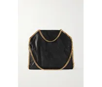The Falabella Medium Vegetarian Brushed-leather Shoulder Bag - Black