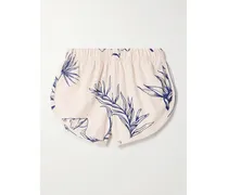 Shorts aus einer Bedruckten Baumwoll-seidenmischung