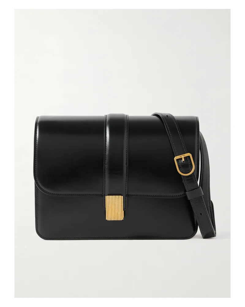 KHAITE Blake Leather Shoulder Bag - Black Black