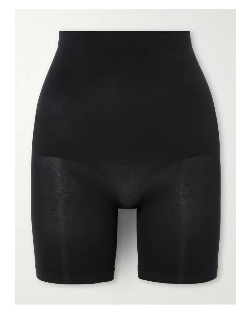 SKIMS Seamless Sculpt Mid Thigh Shorts – Onyx – Shorts - Schwarz Schwarz