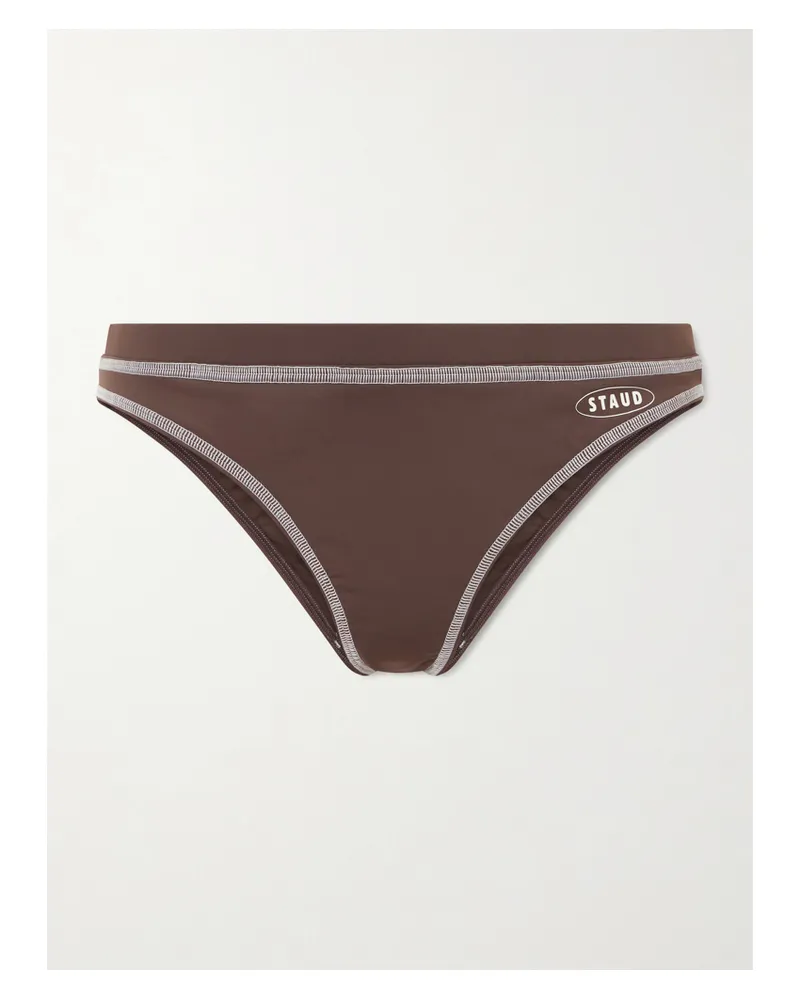 STAUD Gemma Bikini Briefs - Brown Brown