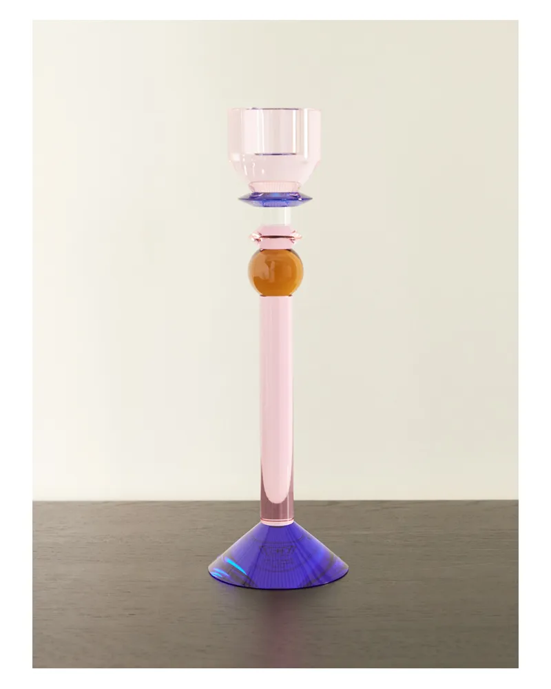 Reflections Copenhagen Kerzenständer Aus Glas - Pink Pink