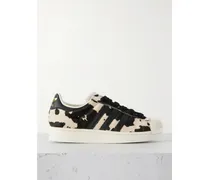 Superstar Ii Sneakers Aus Leder In Ponyhaaroptik Mit Lederbesätzen - Creme