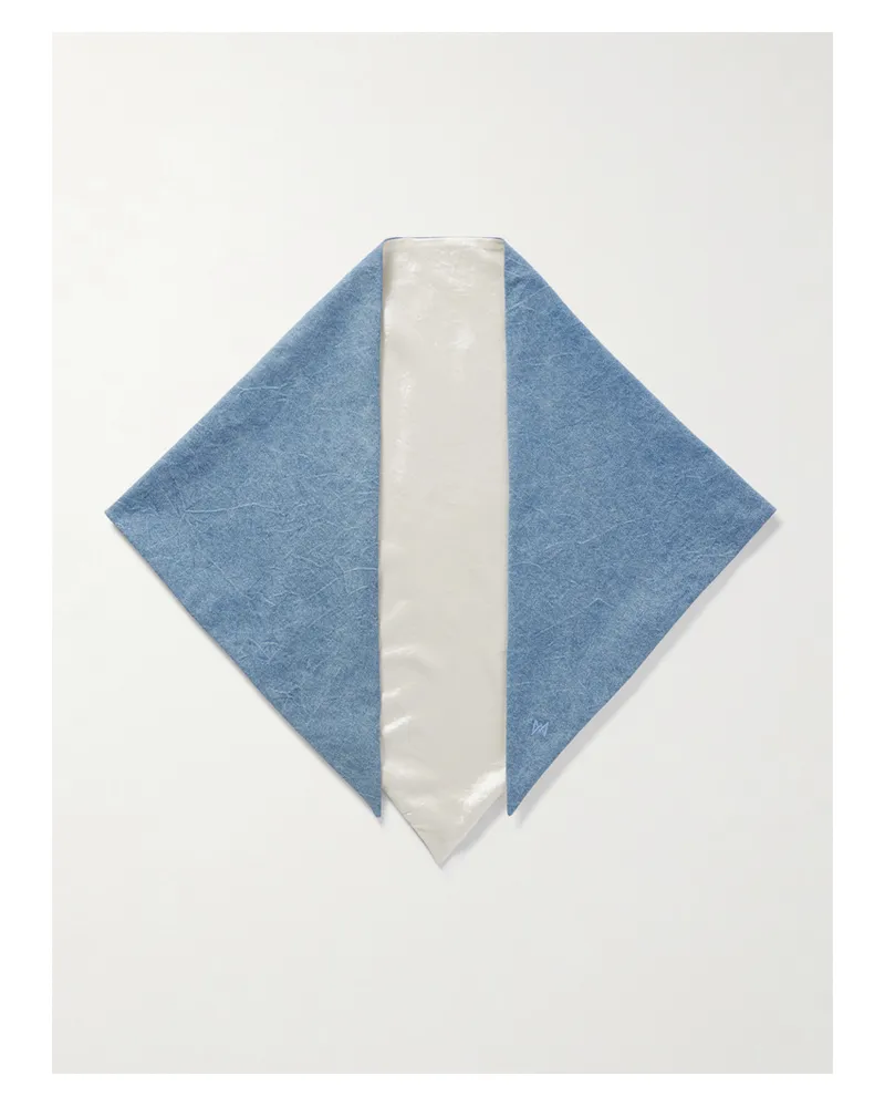 AGOLDE Maria Mcmanus Organic And Recycled Denim Scarf - Blue Blue