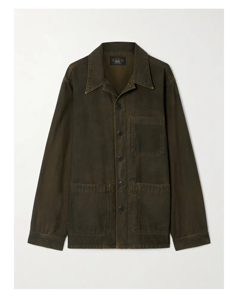 RRL Asher Cotton-canvas Jacket - Brown Brown