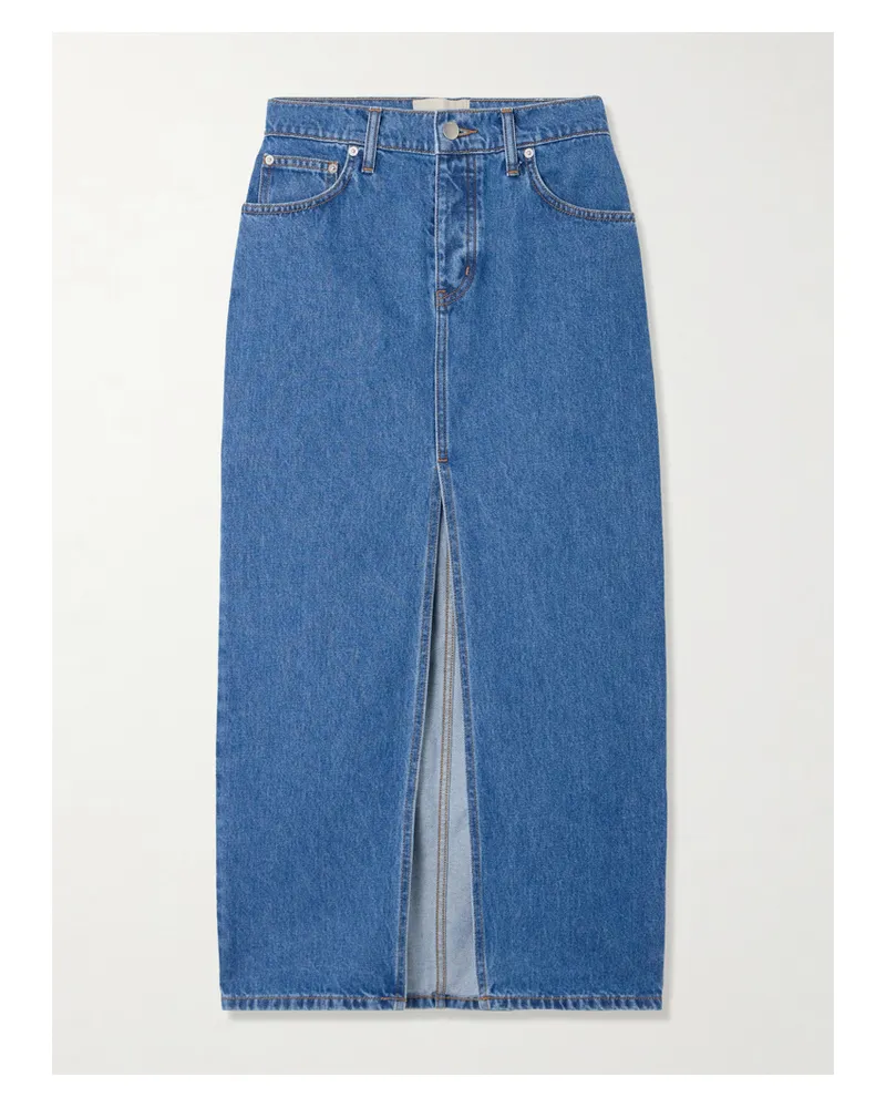 St. Agni Maxi-jeansrock Aus Bio-denim - Blau Blau