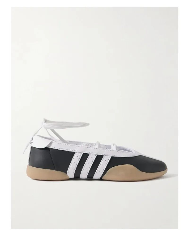 adidas Taekwondo Mei Ballet Sneakers Aus Leder - Schwarz Schwarz
