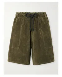 J.W.Anderson Shorts In Veloursleder Grün