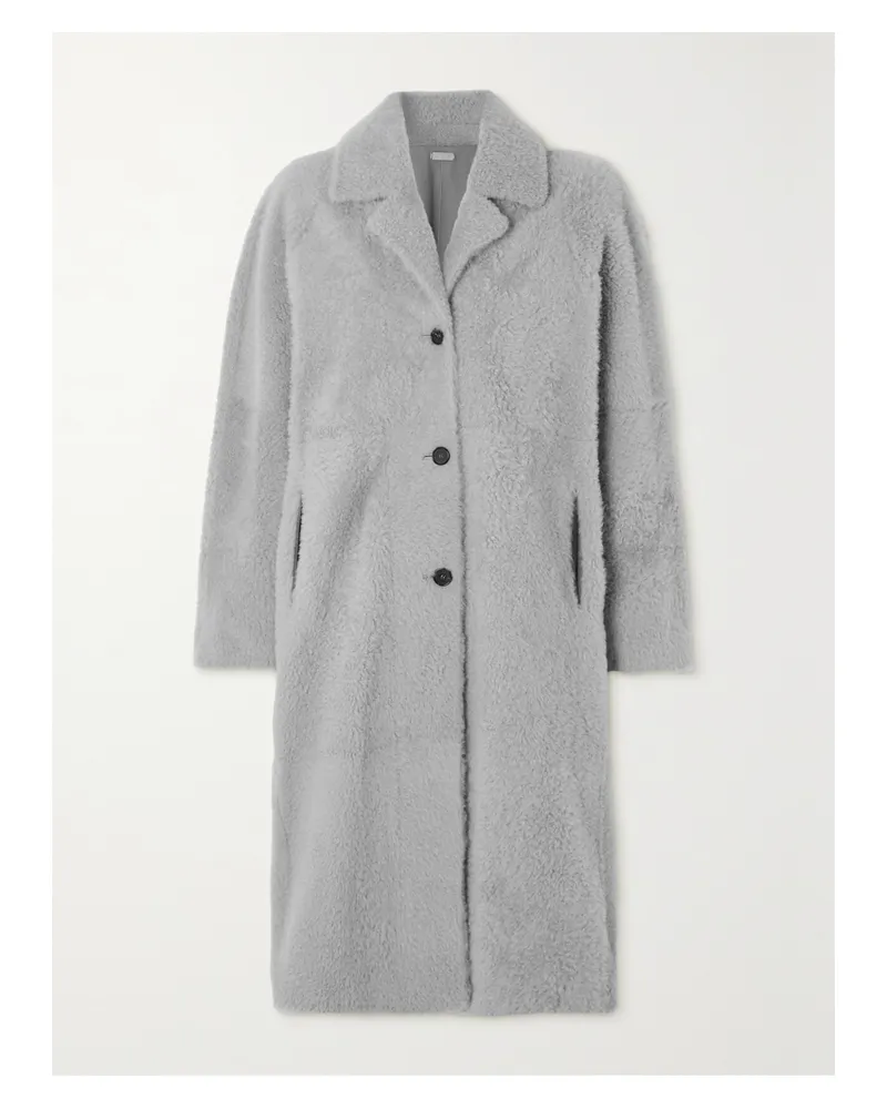 UTZON Cassidy Wendbarer Mantel Aus Shearling - Grau Grau