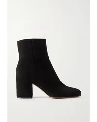 Gianvito Rossi Joelle 70 Ankle Boots aus Veloursleder Schwarz