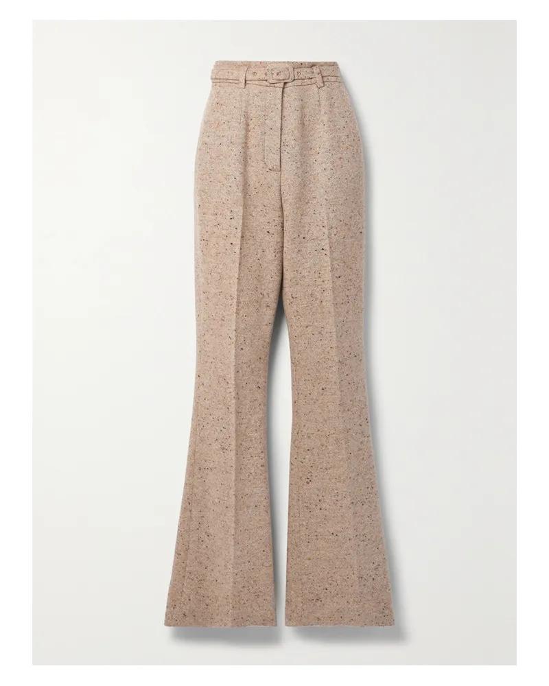 Gabriela Hearst Josh Schlaghose Aus Einer Woll-kaschmirmischung - Neutral Neutral