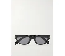 D-frame Acetate Sunglasses - Black