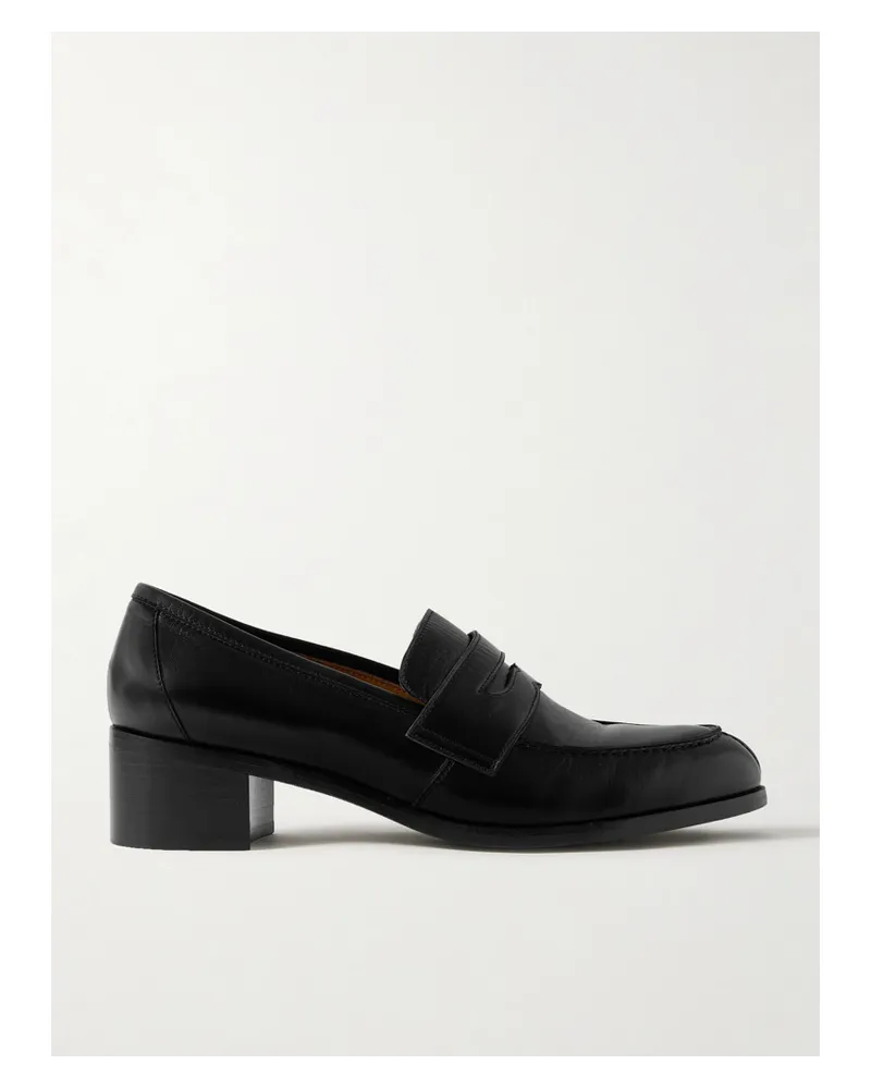 The Row Vera Loafers aus Leder Schwarz