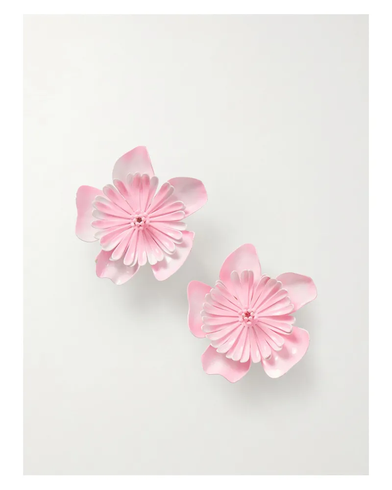 Chloé Gold-tone Resin Earrings - Pink Pink