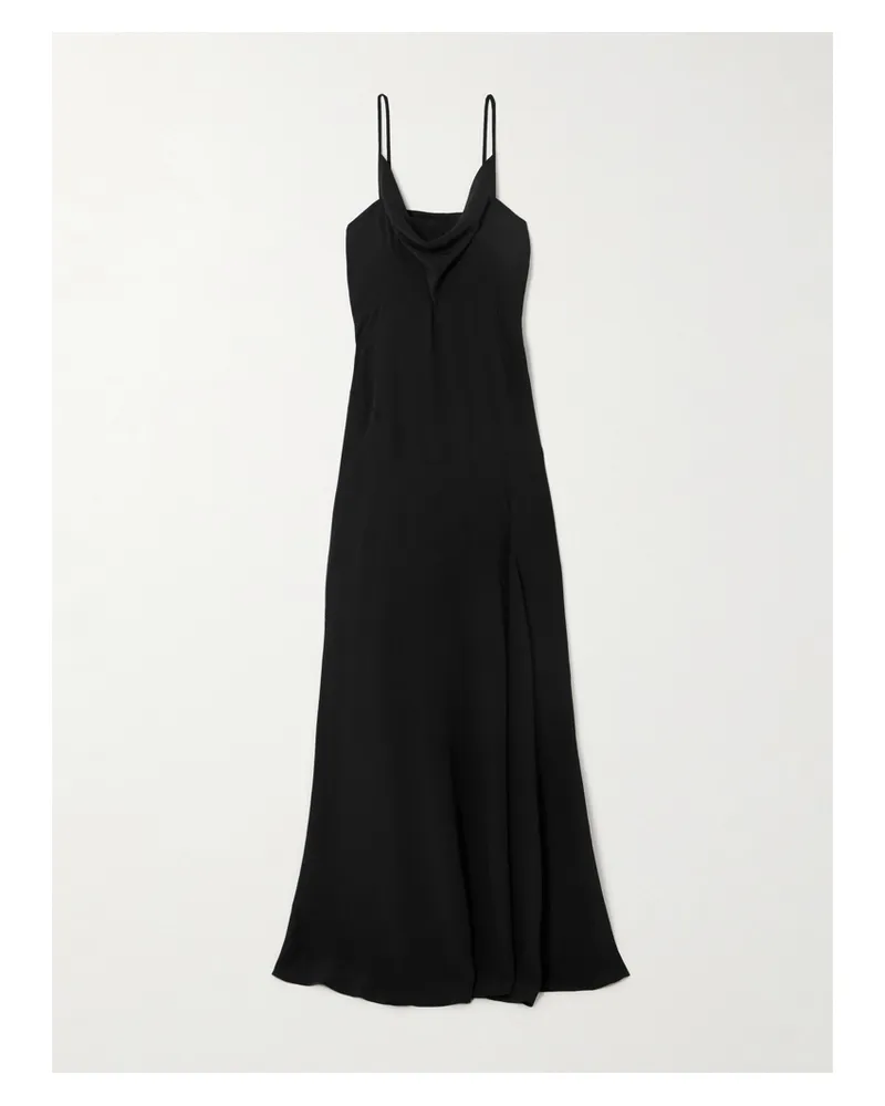 Isabel Marant Kapri Maxikleid Aus Crêpe Mit Rückenausschnitt - Schwarz Schwarz