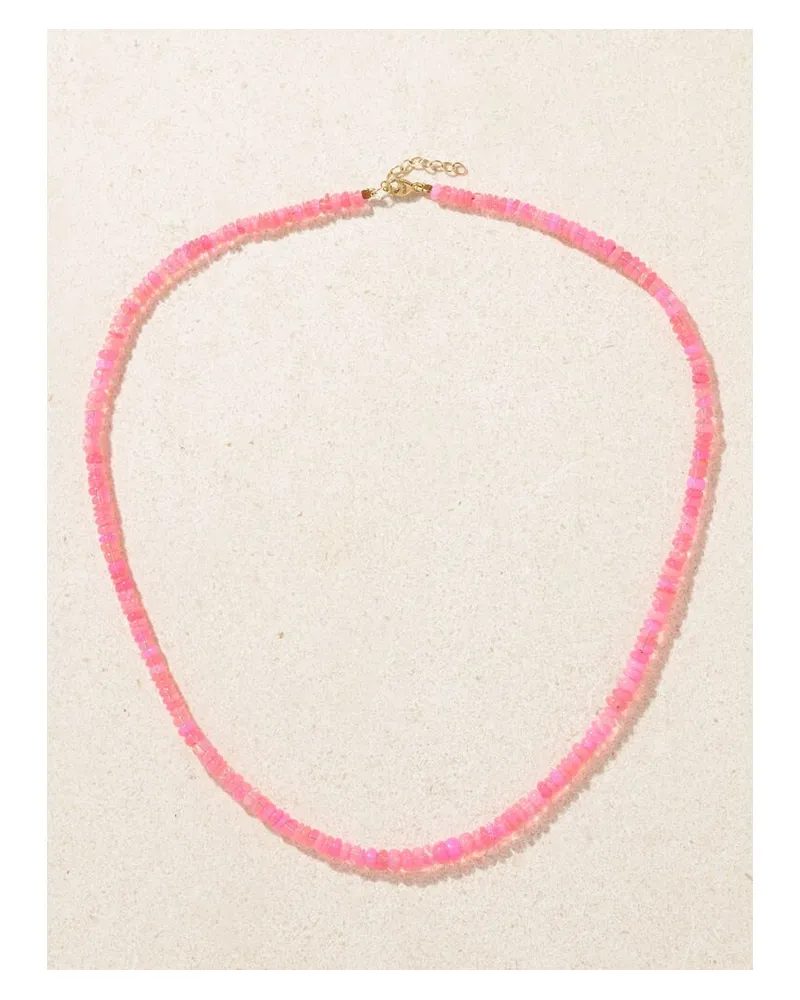JIA JIA Kette Mit Opalen Und Details Aus Gold - Pink Pink