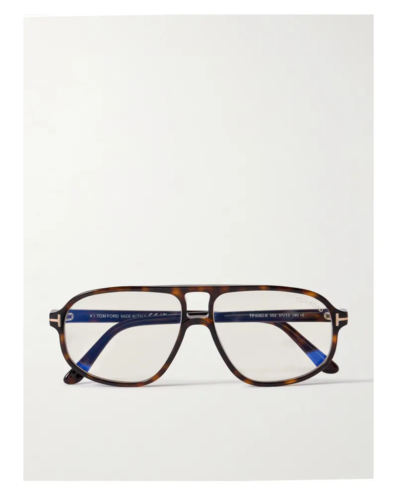 Tom Ford Pilotenbrille Aus Azetat In Hornoptik Horn