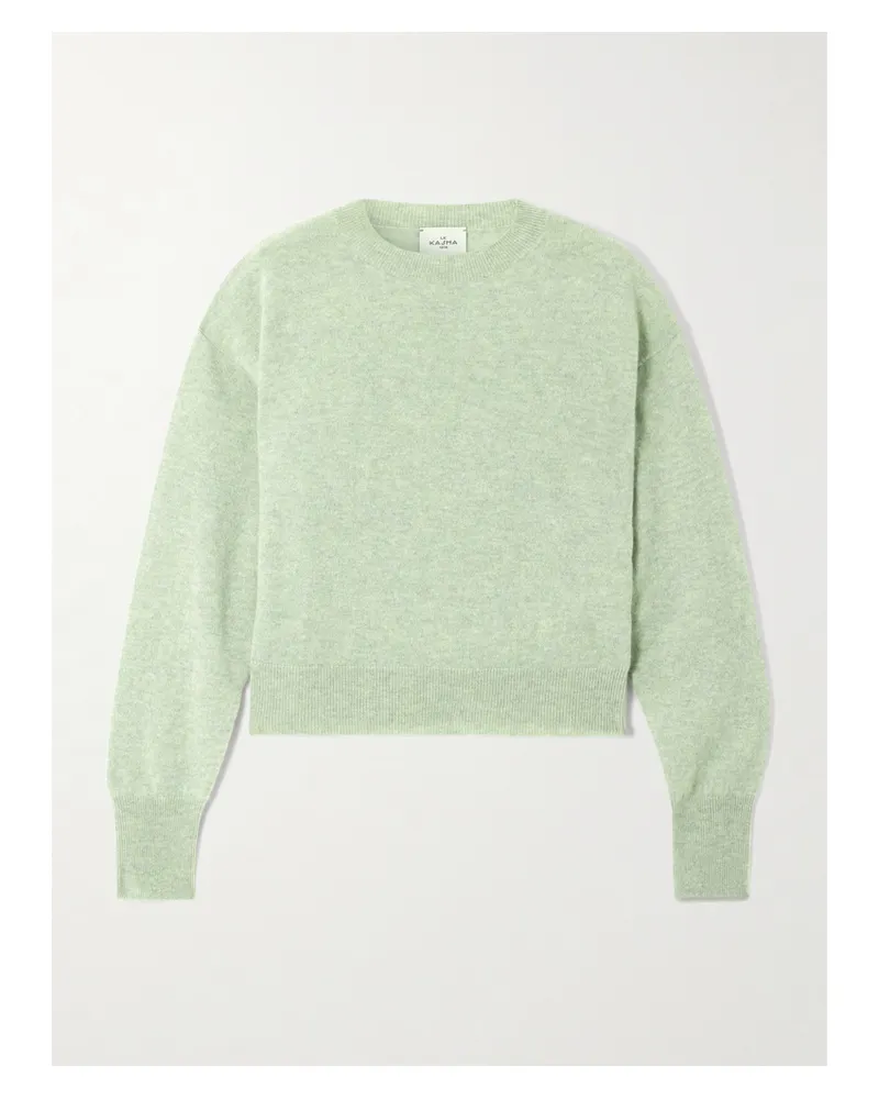 Le Kasha 1918 Menorca Mélange Organic Cashmere Sweater - Green Green