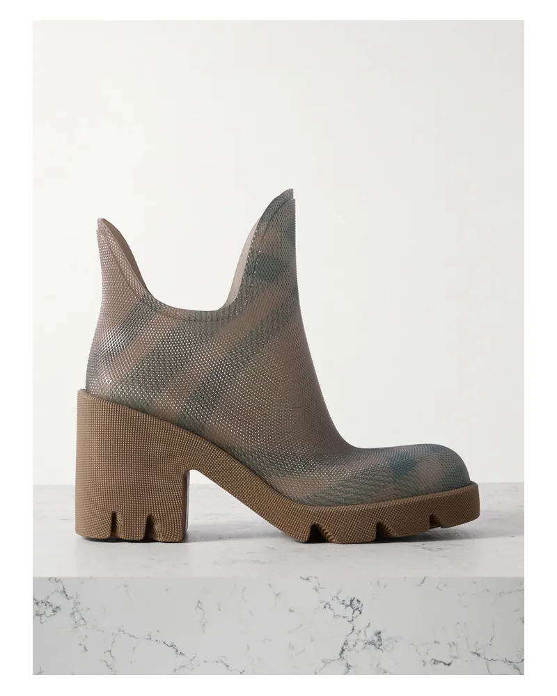 Burberry Stiefel Aus Kariertem Tpu - Neutral Neutral