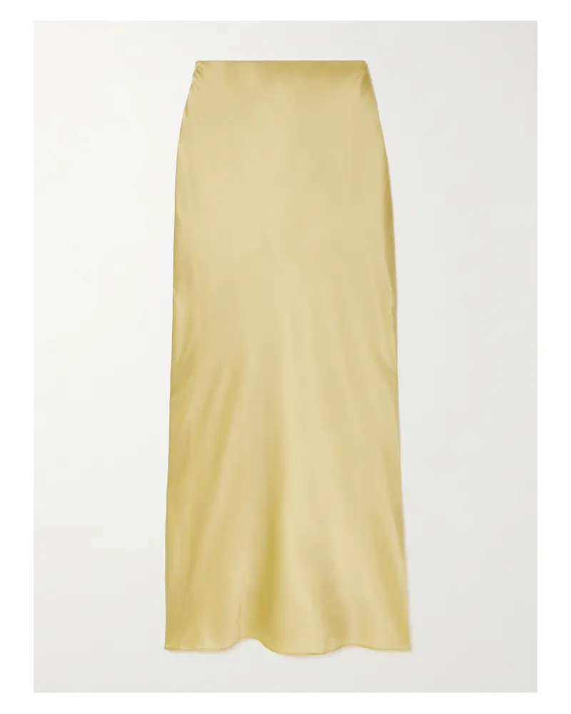 Cult Gaia Chantel Maxirock Aus Satin Aus Einer Seidenmischung - Gold Gold