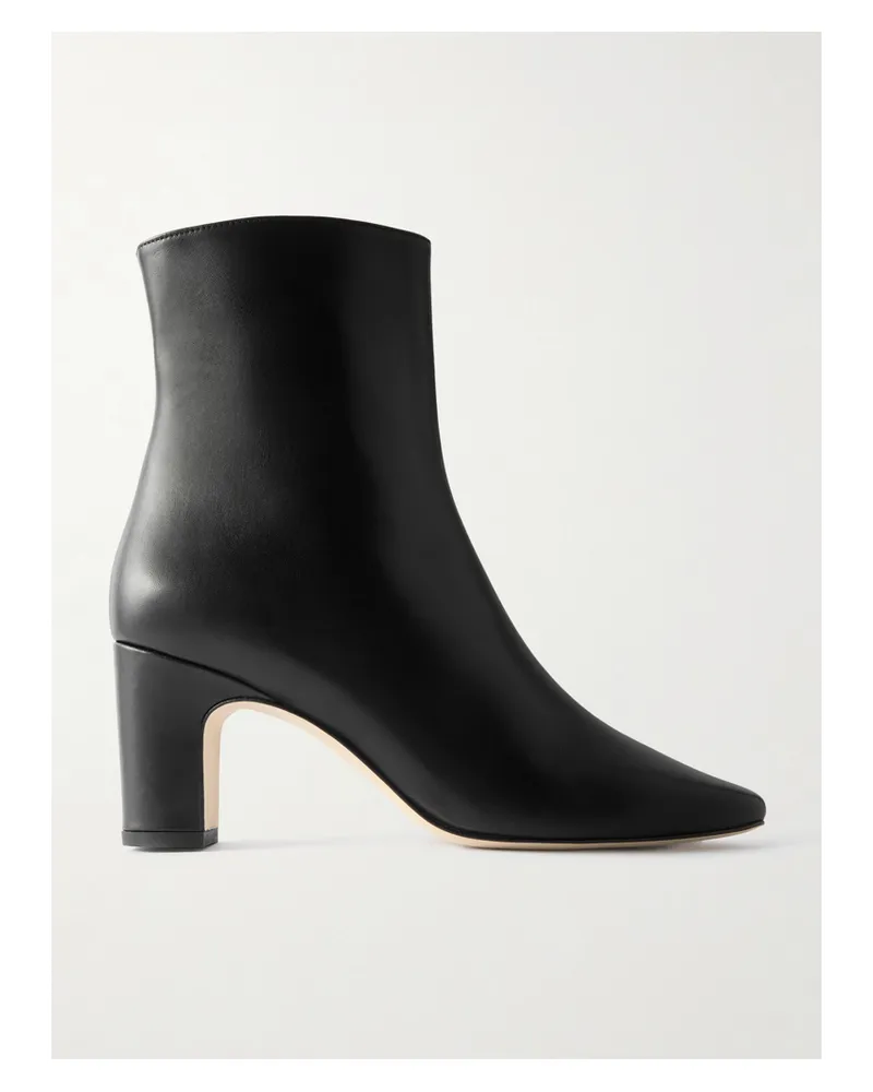 Manolo Blahnik Ofaralo Ankle Boots Aus Leder - Schwarz Schwarz