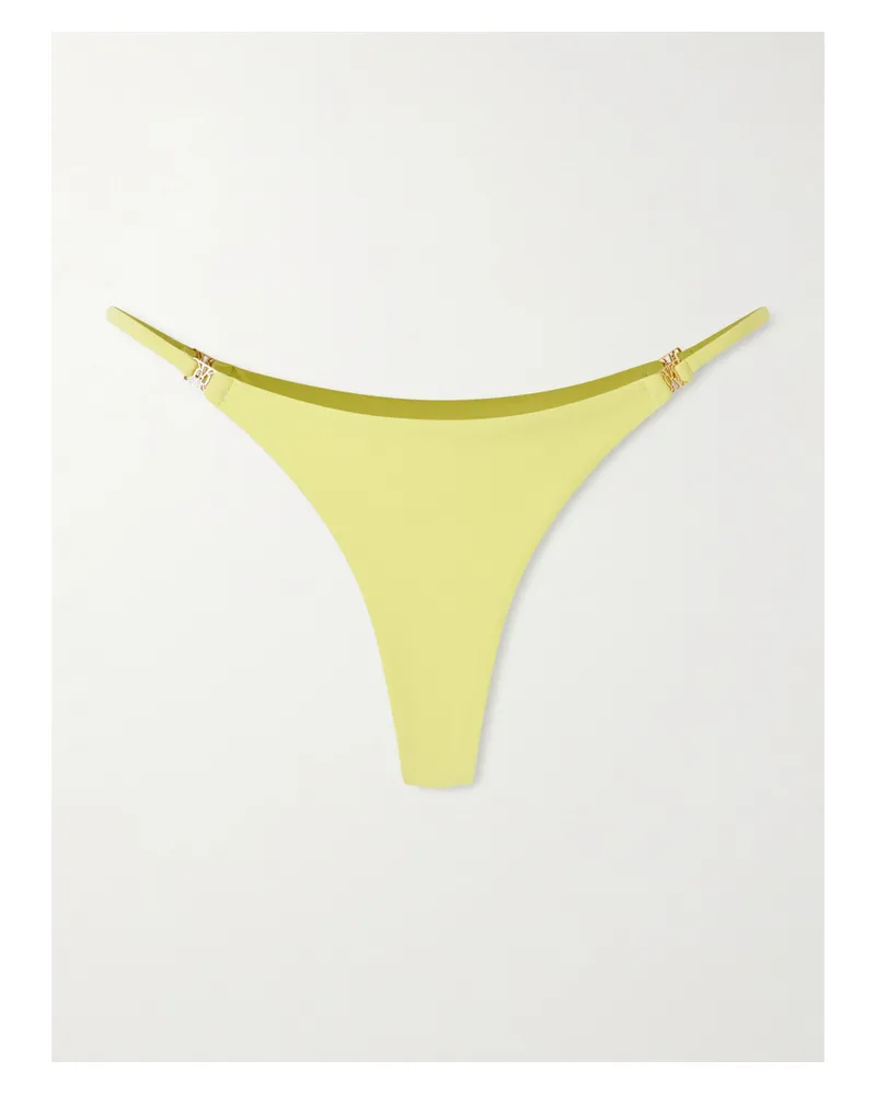 Kiki De Montparnasse Coeur Bikini Briefs - Yellow Yellow