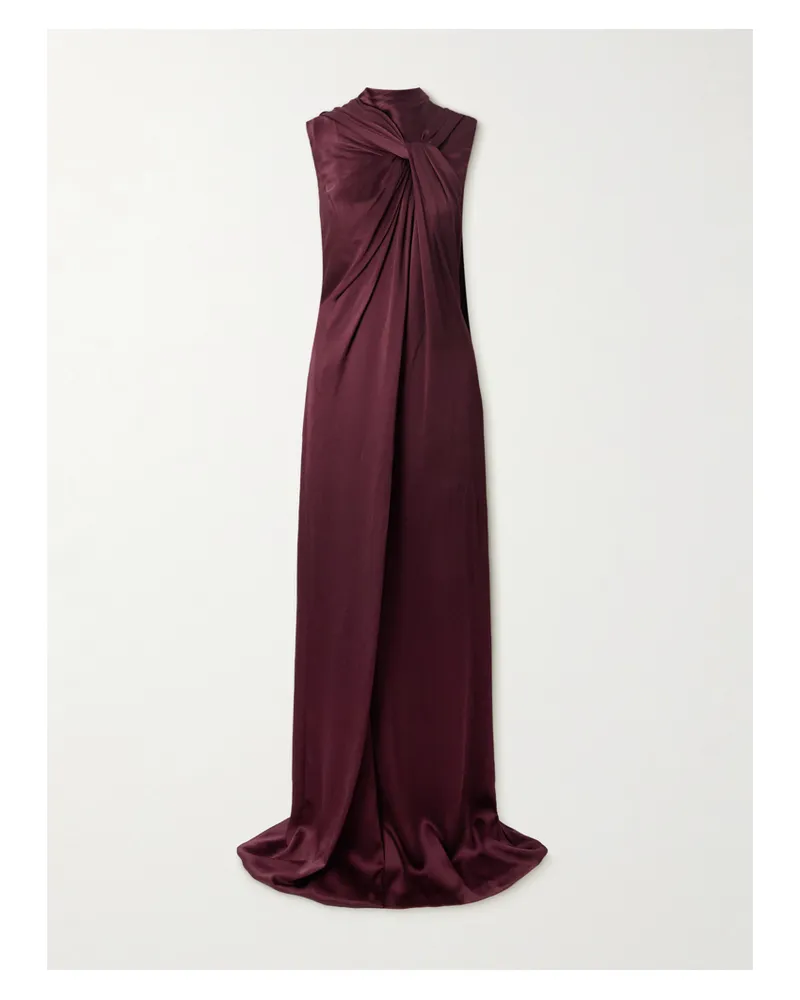 Lanvin Jumpsuit Aus Satin - Burgunder Burgunder