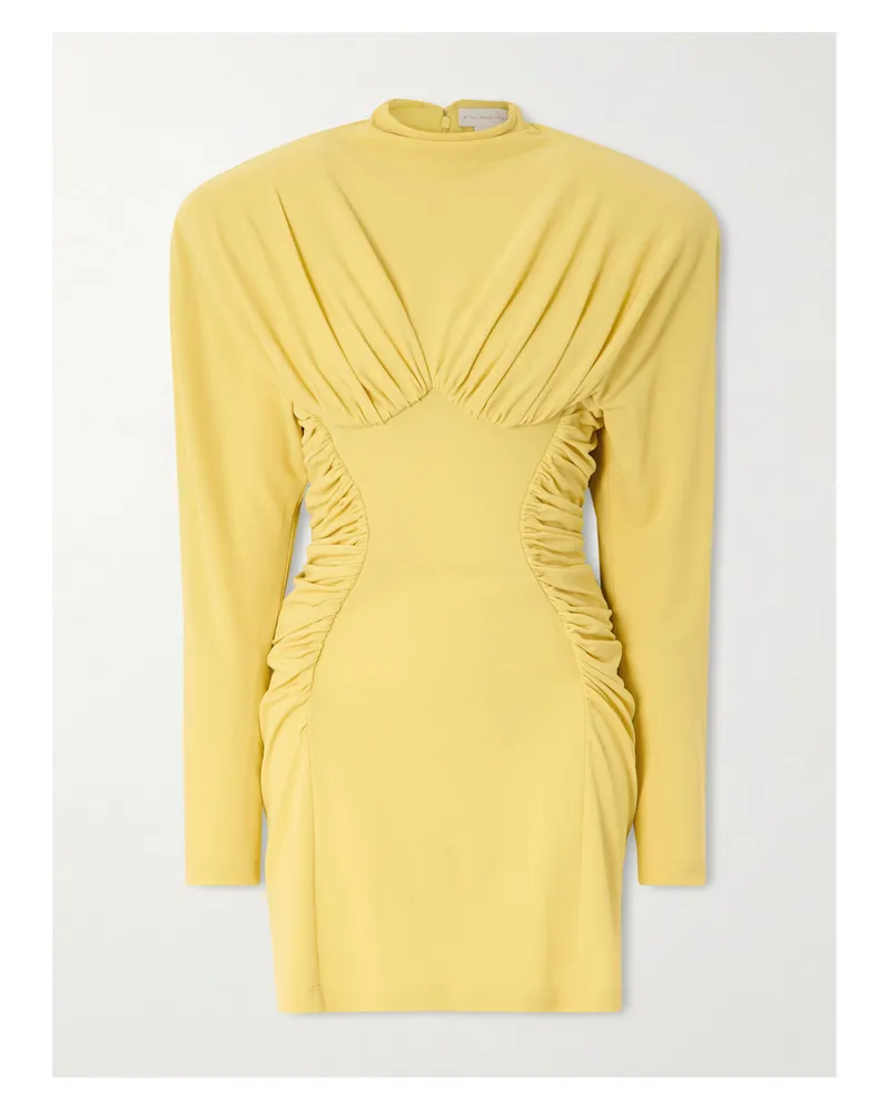 Stella McCartney Minikleid Aus Jersey Mit Raffungen - Gelb Gelb