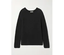 Kathy Pullover Aus Baumwoll-bouclé - Schwarz